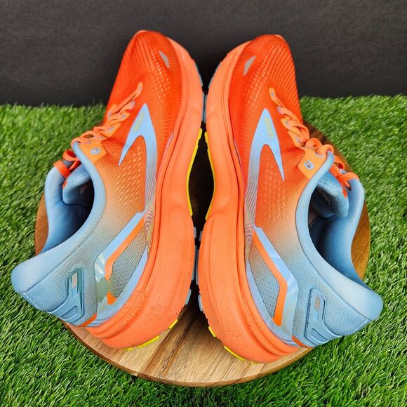 Brooks Men\'s Ghost 15 Running Sneakers Orange Blue Athletic Shoes Size 10.5 D main image 8